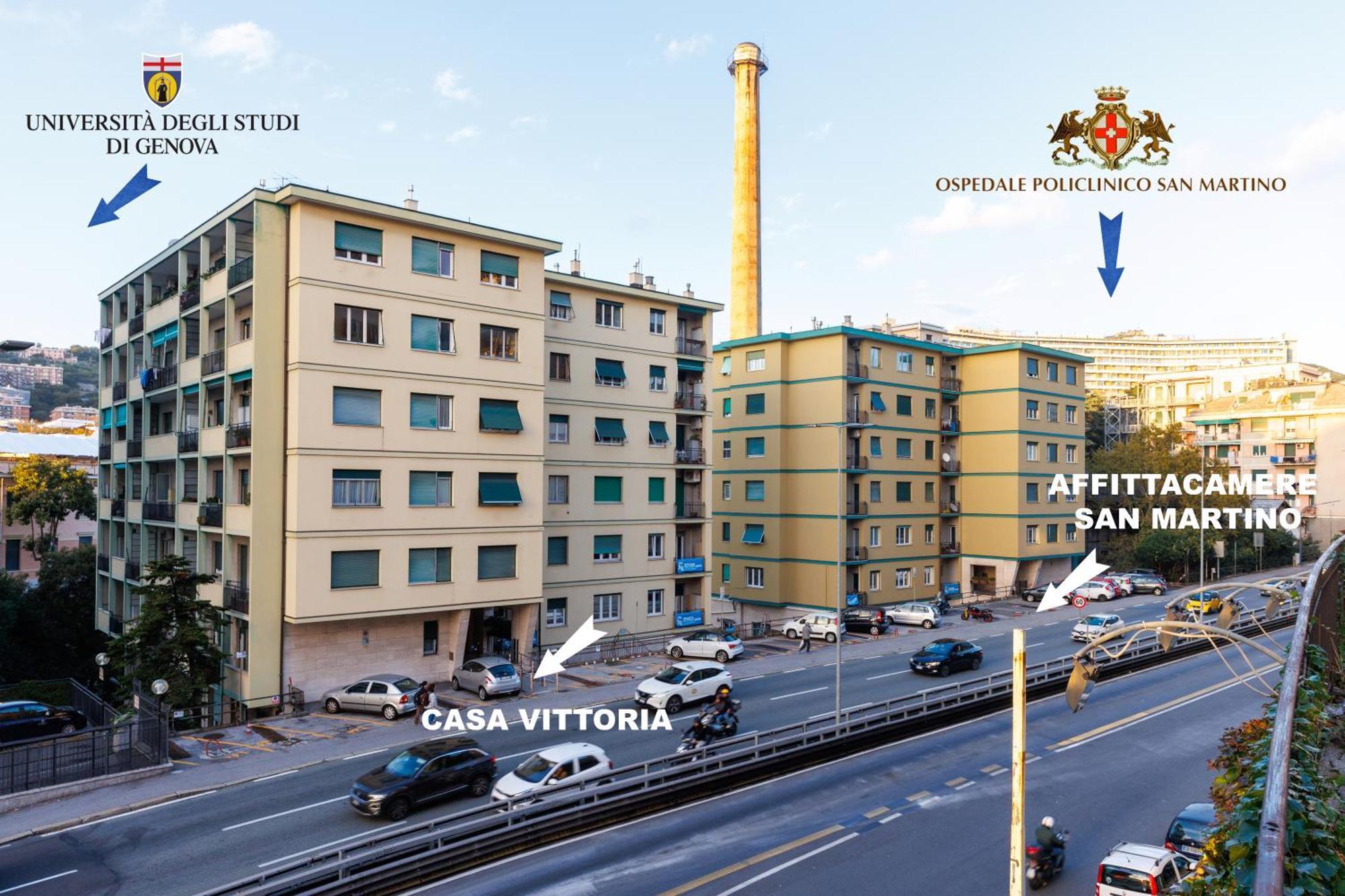 Casa Vittoria Di San Martino Affittacamere Генуя Экстерьер фото